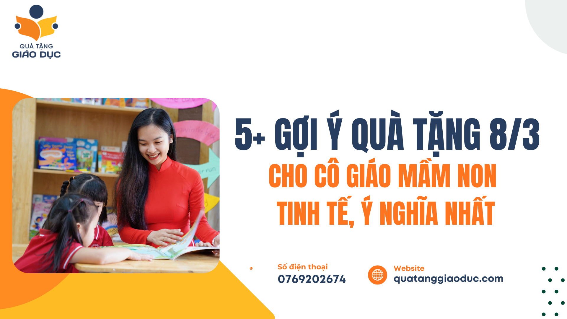 5+ gợi ý quà tặng 8/3 cho cô giáo mầm non tinh tế, ý nghĩa nhất