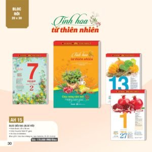 Lịch Bloc Siêu Đại 2027 AH Mẫu AH1516 (20 x 30cm) Quà Tặng Tri Ân Ngành Giáo Dục & Nhà Trường in logo doanh nghiệp quà tặng Tết tại Quà Tặng Giáo Dục VN