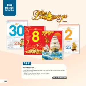 Lịch Bìa Treo 2027 AH Mẫu AH21 (29 x 41 cm) Quà Tặng Tri Ân Ngành Giáo Dục & Nhà Trường in logo doanh nghiệp quà tặng Tết tại Quà Tặng Giáo Dục VN