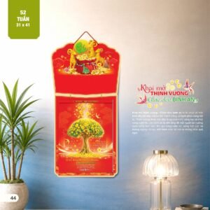 Lịch 52 Tuần 2027 AH Mẫu AH26 (13  x  14 cm) Quà Tặng Tri Ân Ngành Giáo Dục & Nhà Trường in logo doanh nghiệp quà tặng Tết tại Quà Tặng Giáo Dục VN