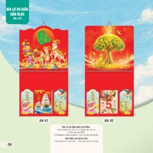 Lịch Treo Tường Lò Xo 2027 AH Mẫu AH41 (35 x 37 cm) Quà Tặng Tri Ân Ngành Giáo Dục & Nhà Trường in logo doanh nghiệp quà tặng Tết tại Quà Tặng Giáo Dục VN