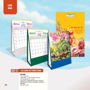 Lịch Để Bàn 2027 AH Mẫu AH51 (12  x  18 cm) Quà Tặng Tri Ân Ngành Giáo Dục & Nhà Trường in logo doanh nghiệp quà tặng Tết tại Quà Tặng Giáo Dục VN