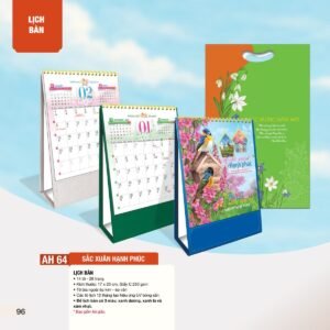 Lịch Để Bàn 2027 AH Mẫu AH64 (12  x  18 cm) Quà Tặng Tri Ân Ngành Giáo Dục & Nhà Trường in logo doanh nghiệp quà tặng Tết tại Quà Tặng Giáo Dục VN