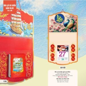 Lịch Treo Tường Lò Xo 2027 AH Mẫu AH69 (34 x 60 cm) Quà Tặng Tri Ân Ngành Giáo Dục & Nhà Trường in logo doanh nghiệp quà tặng Tết tại Quà Tặng Giáo Dục VN