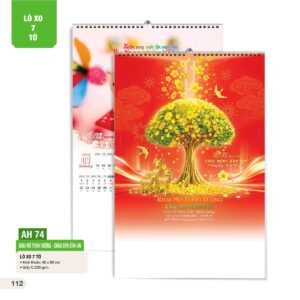 Lịch Treo Tường Lò Xo 7 Tờ 2027 AH Mẫu AH74 (40 x 60cm) Quà Tặng Tri Ân Ngành Giáo Dục & Nhà Trường in logo doanh nghiệp quà tặng Tết tại Quà Tặng Giáo Dục VN