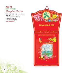 Lịch Bloc 2027 AK Mẫu AK02 (29 x 41 cm) Quà Tặng Tri Ân Ngành Giáo Dục & Nhà Trường in logo doanh nghiệp quà tặng Tết tại Quà Tặng Giáo Dục VN