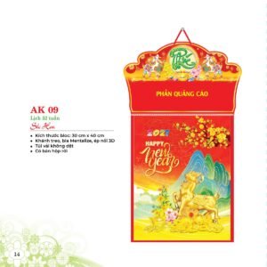 Lịch 52 Tuần 2027 AK Mẫu AK09 (31 x 42 cm) Quà Tặng Tri Ân Ngành Giáo Dục & Nhà Trường in logo doanh nghiệp quà tặng Tết tại Quà Tặng Giáo Dục VN