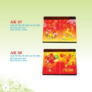 Lịch Để Bàn 2027 AK Mẫu AK39 (16 x 24 cm) Quà Tặng Tri Ân Ngành Giáo Dục & Nhà Trường in logo doanh nghiệp quà tặng Tết tại Quà Tặng Giáo Dục VN