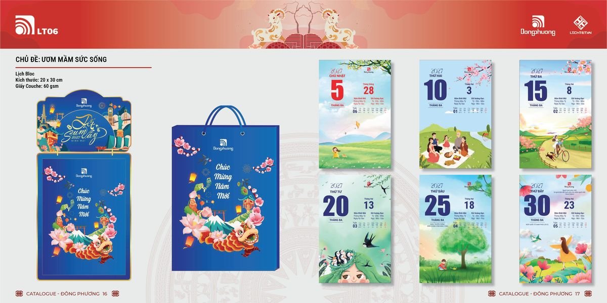 Lịch Bloc ĐP 2027 DP07 Quà Tặng Tri Ân Ngành Giáo Dục & Nhà Trường