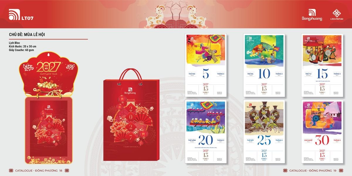 Lịch Bloc ĐP 2027 DP08 Quà Tặng Tri Ân Ngành Giáo Dục & Nhà Trường