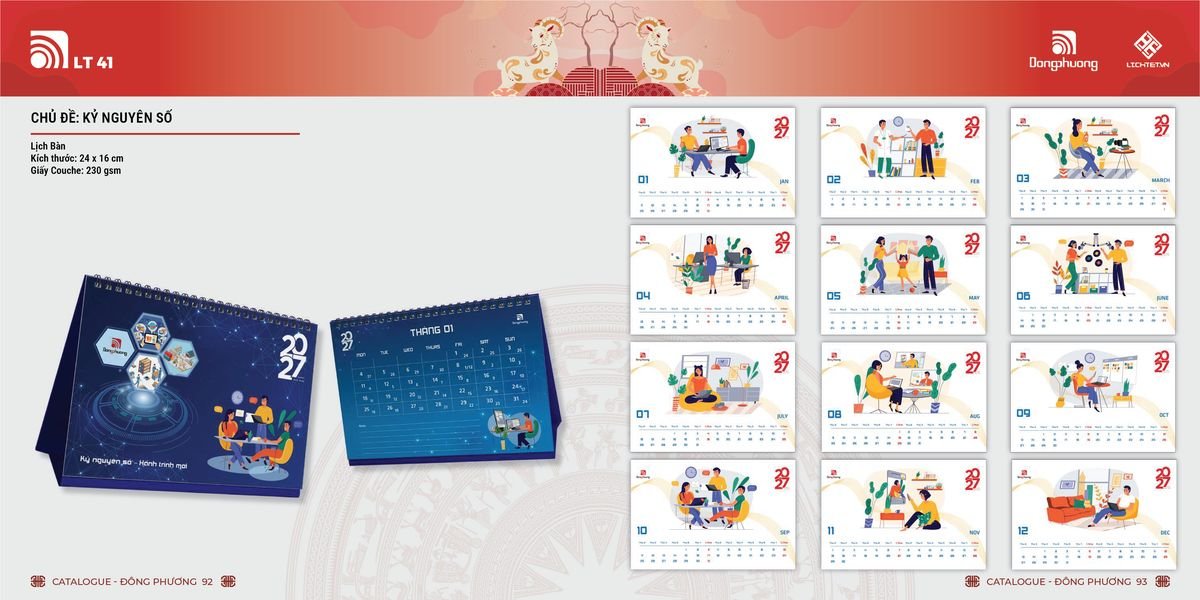 Lịch Bloc ĐP 2027 DP45 Quà Tặng Tri Ân Ngành Giáo Dục & Nhà Trường