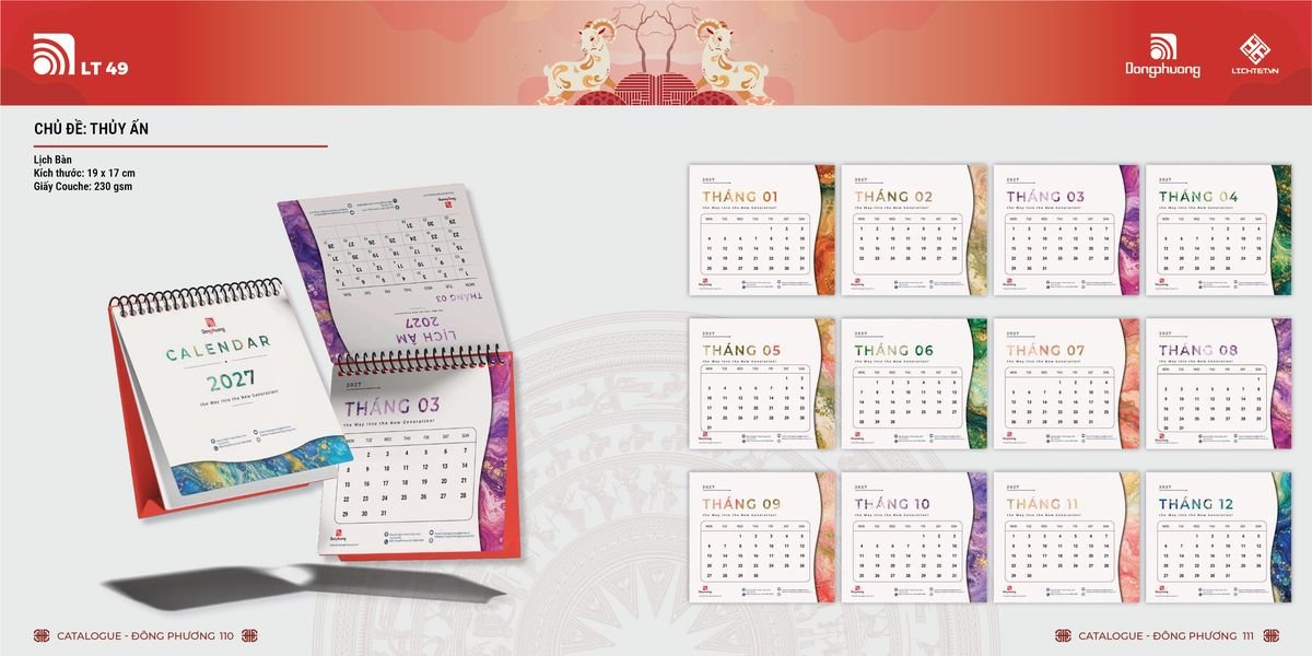 Lịch Bloc ĐP 2027 DP54 Quà Tặng Tri Ân Ngành Giáo Dục & Nhà Trường
