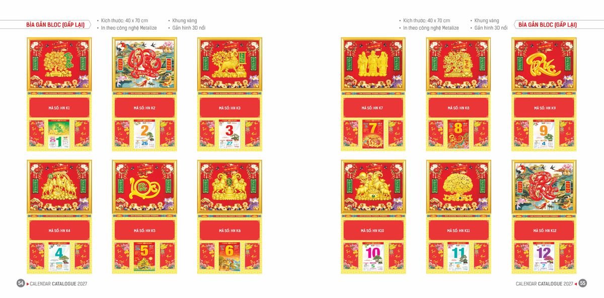 Lịch Bloc Hoa Niên 2027 ĐP DPHN26 Quà Tặng Tri Ân Ngành Giáo Dục & Nhà Trường