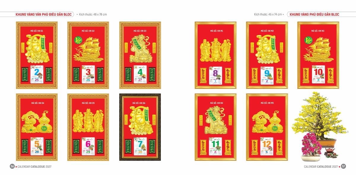 Lịch Bloc Hoa Niên 2027 ĐP DPHN27 Quà Tặng Tri Ân Ngành Giáo Dục & Nhà Trường