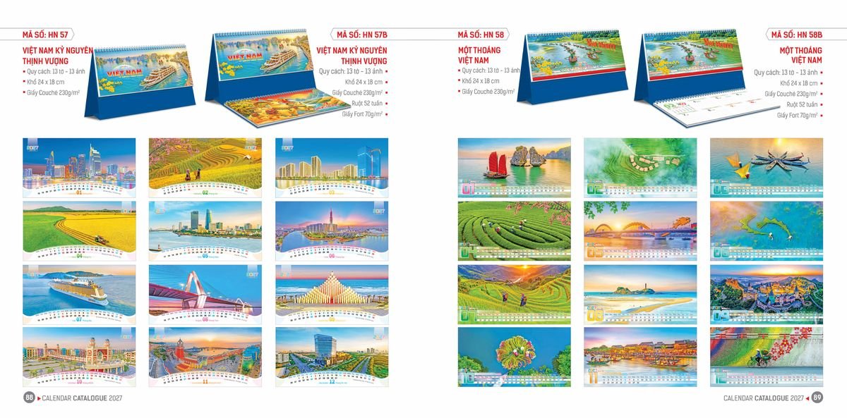 Lịch Bloc Hoa Niên 2027 ĐP DPHN43 Quà Tặng Tri Ân Ngành Giáo Dục & Nhà Trường