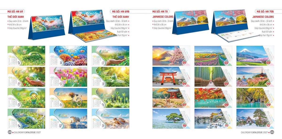 Lịch Bloc Hoa Niên 2027 ĐP DPHN49 Quà Tặng Tri Ân Ngành Giáo Dục & Nhà Trường