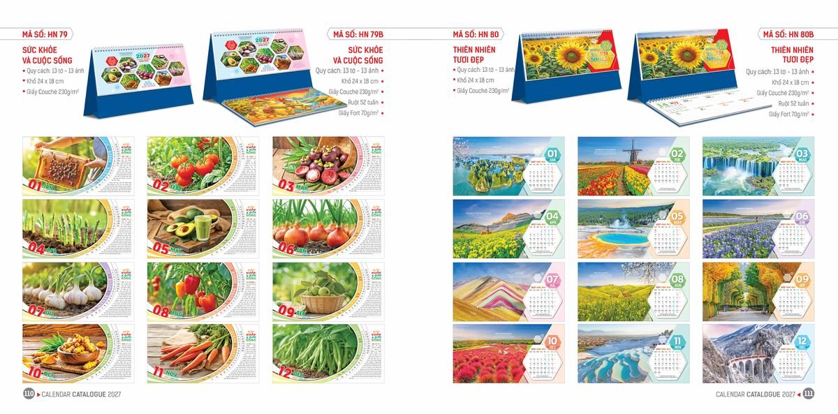Lịch Bloc Hoa Niên 2027 ĐP DPHN54 Quà Tặng Tri Ân Ngành Giáo Dục & Nhà Trường