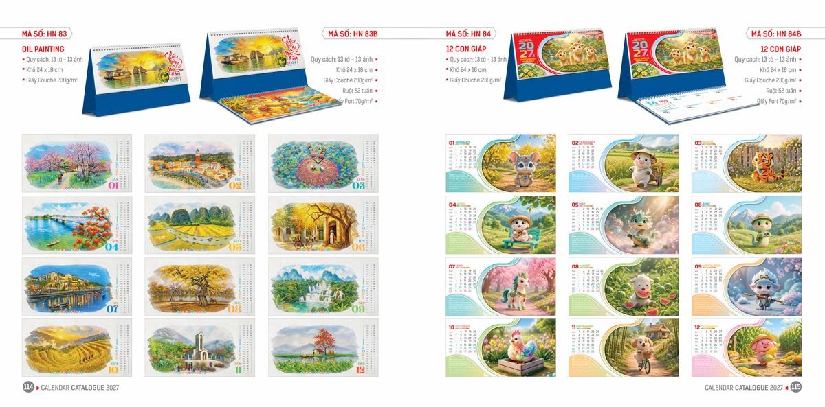 Lịch Bloc Hoa Niên 2027 ĐP DPHN56 Quà Tặng Tri Ân Ngành Giáo Dục & Nhà Trường