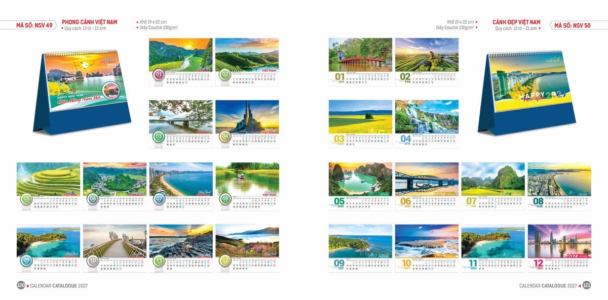 Lịch Bloc Hoa Niên 2027 ĐP DPHN59 Quà Tặng Tri Ân Ngành Giáo Dục & Nhà Trường