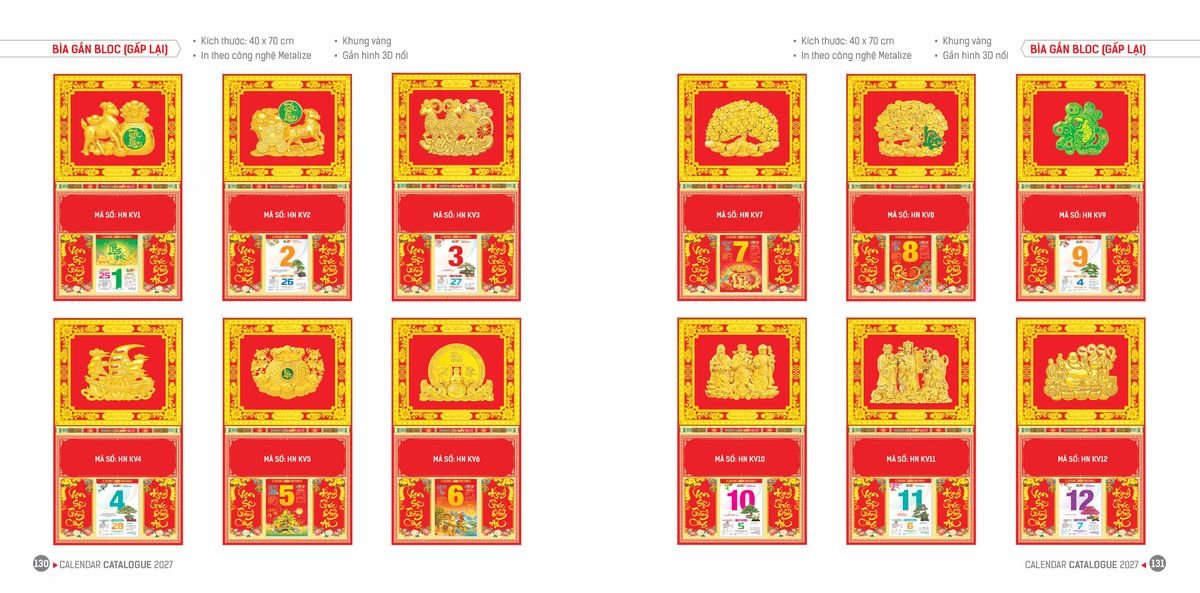Lịch Bloc Hoa Niên 2027 ĐP DPHN64 Quà Tặng Tri Ân Ngành Giáo Dục & Nhà Trường