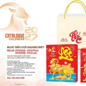 Lịch Bloc Siêu Cực Đại 2027 DVA Mẫu DVA02 - Non Nước Việt Nam (38 x 54cm) Quà Tặng Tri Ân Ngành Giáo Dục & Nhà Trường in logo doanh nghiệp quà tặng Tết tại Quà Tặng Giáo Dục VN