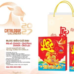 Lịch Bloc Siêu Cực Đại 2027 DVA Mẫu DVA03 (29 x 41cm) Quà Tặng Tri Ân Ngành Giáo Dục & Nhà Trường in logo doanh nghiệp quà tặng Tết tại Quà Tặng Giáo Dục VN