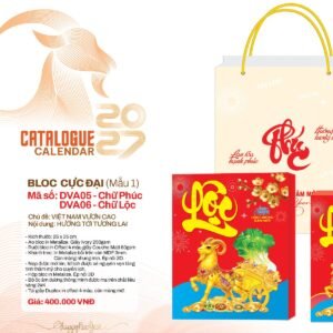 Lịch Bloc Cực Đại 2027 DVA Mẫu DVA05 (25 x 35cm) Quà Tặng Tri Ân Ngành Giáo Dục & Nhà Trường in logo doanh nghiệp quà tặng Tết tại Quà Tặng Giáo Dục VN