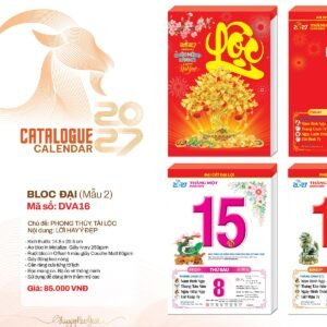 Lịch Bloc 2027 DVA Mẫu DVA16 - Thuận Buồm Xuôi Gió (29 x 41 cm) Quà Tặng Tri Ân Ngành Giáo Dục & Nhà Trường in logo doanh nghiệp quà tặng Tết tại Quà Tặng Giáo Dục VN