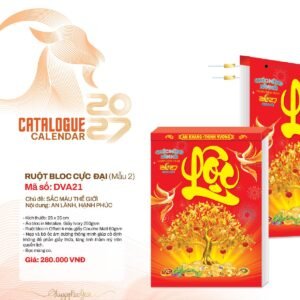 Lịch Bloc Cực Đại 2027 DVA Mẫu DVA21 (25 x 35cm) Quà Tặng Tri Ân Ngành Giáo Dục & Nhà Trường in logo doanh nghiệp quà tặng Tết tại Quà Tặng Giáo Dục VN
