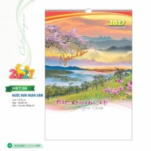 Lịch Treo Tường Lò Xo 2027 HBT Mẫu HBT06 (40 x 60cm) Quà Tặng Tri Ân Ngành Giáo Dục & Nhà Trường in logo doanh nghiệp quà tặng Tết tại Quà Tặng Giáo Dục VN