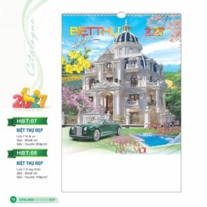 Lịch Treo Tường Lò Xo 2027 HBT Mẫu HBT08 (40 x 60cm) Quà Tặng Tri Ân Ngành Giáo Dục & Nhà Trường in logo doanh nghiệp quà tặng Tết tại Quà Tặng Giáo Dục VN