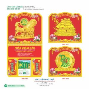 Lịch Treo Tường Lò Xo 2027 HBT Mẫu HBT121 (37 x 68cm) Quà Tặng Tri Ân Ngành Giáo Dục & Nhà Trường in logo doanh nghiệp quà tặng Tết tại Quà Tặng Giáo Dục VN