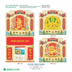 Lịch Treo Tường Lò Xo 2027 HBT Mẫu HBT135 (37 x 68cm) Quà Tặng Tri Ân Ngành Giáo Dục & Nhà Trường in logo doanh nghiệp quà tặng Tết tại Quà Tặng Giáo Dục VN