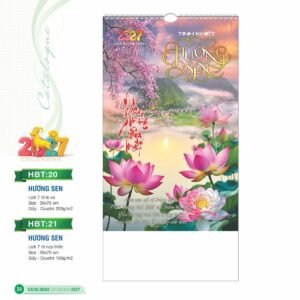Lịch Treo Tường Lò Xo 2027 HBT Mẫu HBT20 (36 x 70cm) Quà Tặng Tri Ân Ngành Giáo Dục & Nhà Trường in logo doanh nghiệp quà tặng Tết tại Quà Tặng Giáo Dục VN