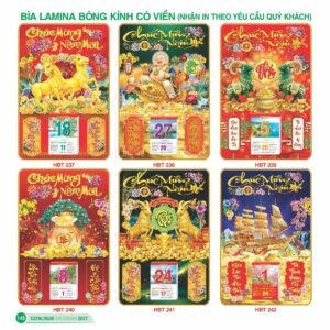 Lịch Bìa Treo 2027 HBT Mẫu HBT237 (29 x 41 cm) Quà Tặng Tri Ân Ngành Giáo Dục & Nhà Trường in logo doanh nghiệp quà tặng Tết tại Quà Tặng Giáo Dục VN