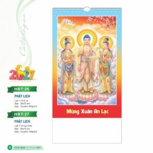 Lịch Treo Tường Lò Xo 2027 HBT Mẫu HBT26 (36 x 70cm) Quà Tặng Tri Ân Ngành Giáo Dục & Nhà Trường in logo doanh nghiệp quà tặng Tết tại Quà Tặng Giáo Dục VN