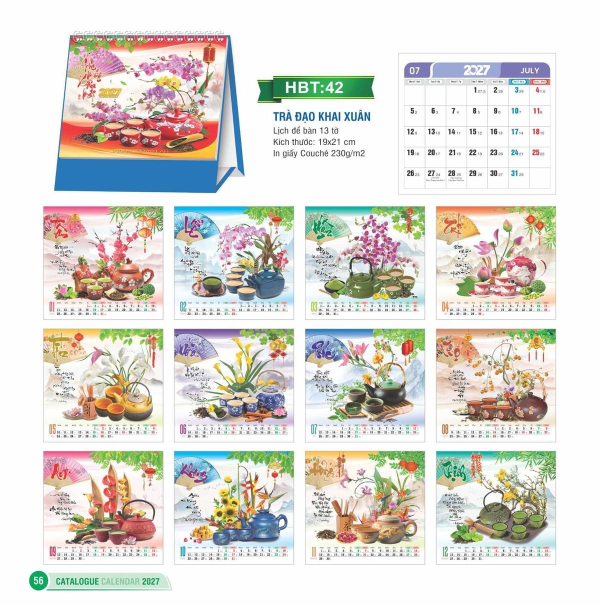 Lịch Để Bàn 2027 HBT Mẫu HBT42 (19 x 21cm) Quà Tặng Tri Ân Ngành Giáo Dục & Nhà Trường Lịch Để Bàn 2027 HBT Mẫu HBT42 (19 x 21cm) Quà Tặng Tri Ân Ngành Giáo Dục & Nhà Trường in logo doanh nghiệp quà tặng Tết tại Quà Tặng Giáo Dục VN