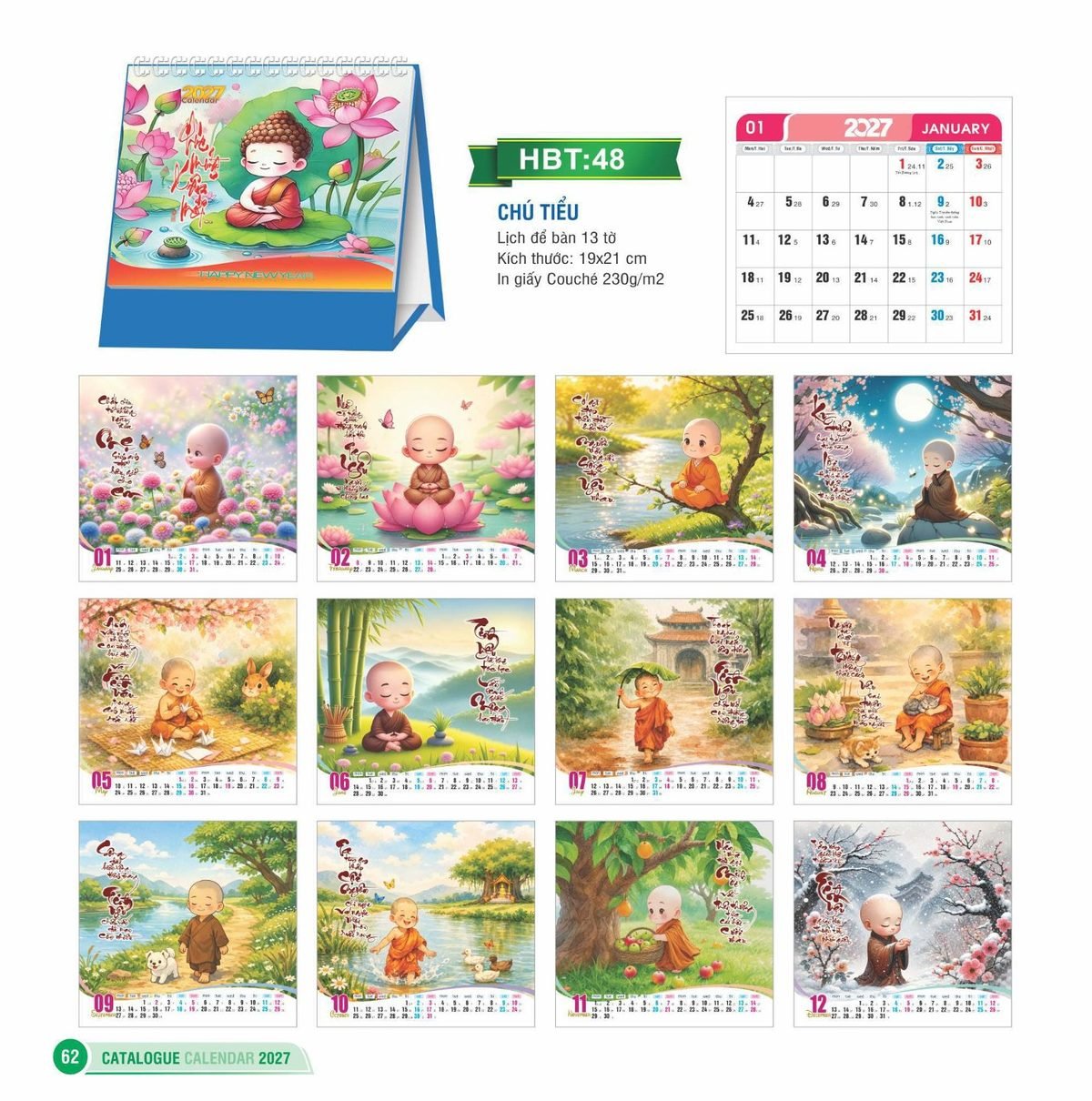 Lịch Để Bàn 2027 HBT Mẫu HBT48 (19 x 21cm) Quà Tặng Tri Ân Ngành Giáo Dục & Nhà Trường Lịch Để Bàn 2027 HBT Mẫu HBT48 (19 x 21cm) Quà Tặng Tri Ân Ngành Giáo Dục & Nhà Trường in logo doanh nghiệp quà tặng Tết tại Quà Tặng Giáo Dục VN