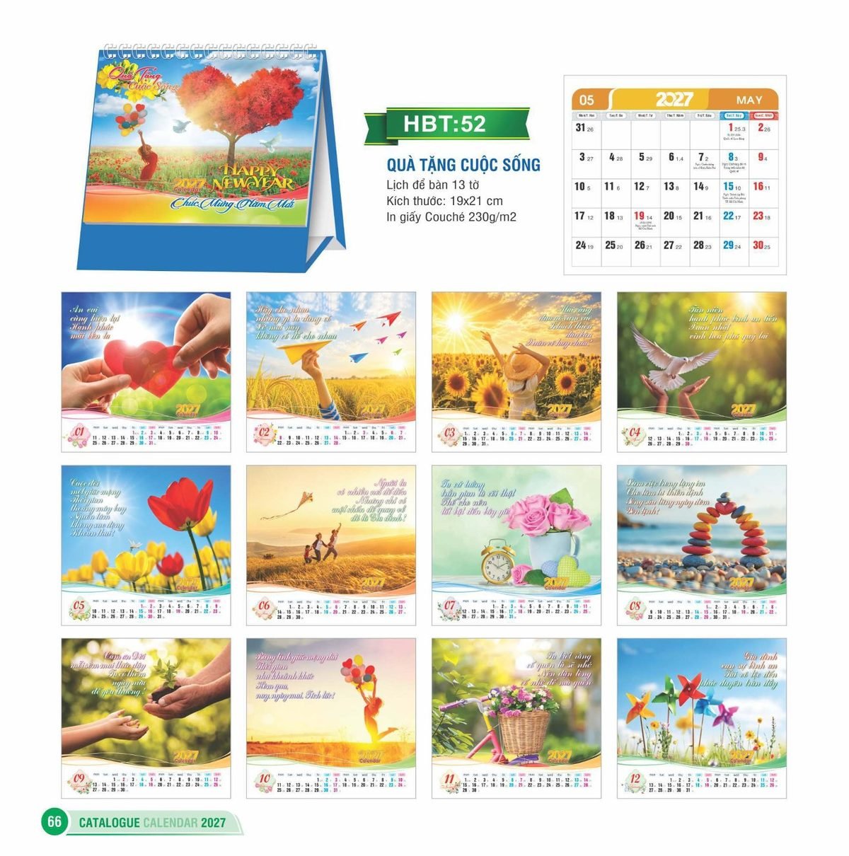 Lịch Để Bàn 2027 HBT Mẫu HBT53 (19 x 21cm) Quà Tặng Tri Ân Ngành Giáo Dục & Nhà Trường Lịch Để Bàn 2027 HBT Mẫu HBT53 (19 x 21cm) Quà Tặng Tri Ân Ngành Giáo Dục & Nhà Trường in logo doanh nghiệp quà tặng Tết tại Quà Tặng Giáo Dục VN