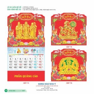 Lịch Treo Tường Lò Xo 2027 HBT Mẫu HBT74 (25  x  26 cm) Quà Tặng Tri Ân Ngành Giáo Dục & Nhà Trường in logo doanh nghiệp quà tặng Tết tại Quà Tặng Giáo Dục VN