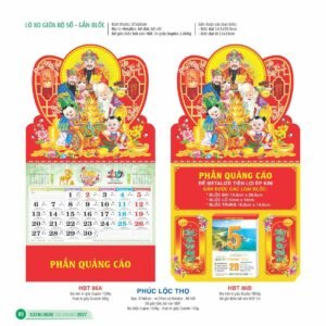 Lịch Treo Tường Lò Xo 2027 HBT Mẫu HBT87B (37 x 68cm) Quà Tặng Tri Ân Ngành Giáo Dục & Nhà Trường in logo doanh nghiệp quà tặng Tết tại Quà Tặng Giáo Dục VN