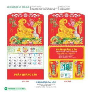 Lịch Treo Tường Lò Xo 2027 HBT Mẫu HBT98A (13 x 19cm) Quà Tặng Tri Ân Ngành Giáo Dục & Nhà Trường in logo doanh nghiệp quà tặng Tết tại Quà Tặng Giáo Dục VN
