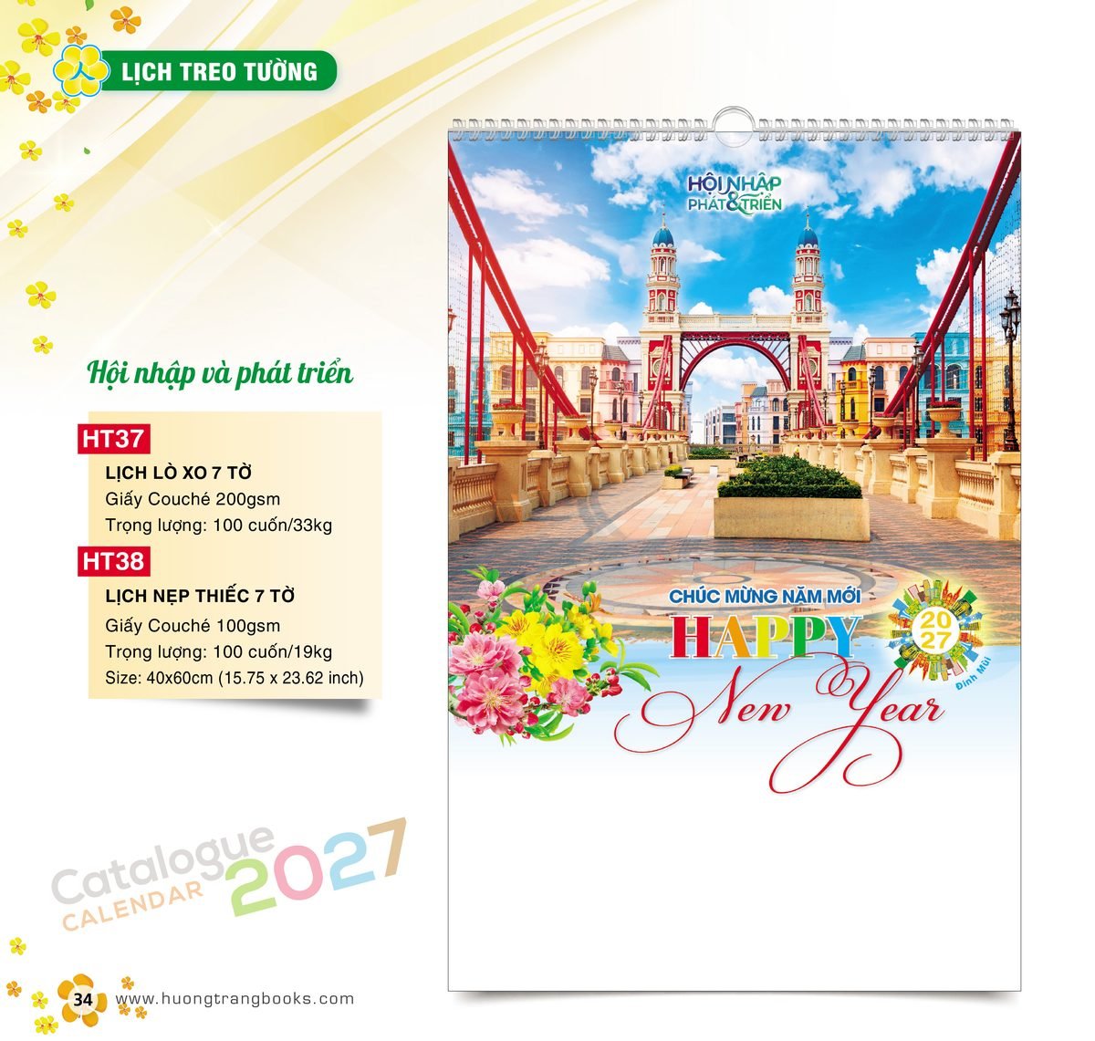 Lịch Treo Tường 2027 HT Mẫu HT37 (40 x 60cm) Quà Tặng Tri Ân Ngành Giáo Dục & Nhà Trường Lịch Treo Tường 2027 HT Mẫu HT37 (40 x 60cm) Quà Tặng Tri Ân Ngành Giáo Dục & Nhà Trường in logo doanh nghiệp quà tặng Tết tại Quà Tặng Giáo Dục VN