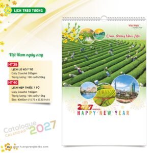Lịch Treo Tường 2027 HT Mẫu HT39 (40 x 60cm) Quà Tặng Tri Ân Ngành Giáo Dục & Nhà Trường in logo doanh nghiệp quà tặng Tết tại Quà Tặng Giáo Dục VN