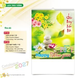 Lịch Treo Tường 2027 HT Mẫu HT45 (40 x 60cm) Quà Tặng Tri Ân Ngành Giáo Dục & Nhà Trường in logo doanh nghiệp quà tặng Tết tại Quà Tặng Giáo Dục VN