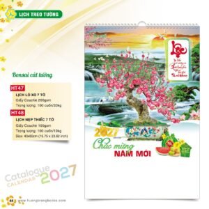 Lịch Treo Tường 2027 HT Mẫu HT47 (40 x 60cm) Quà Tặng Tri Ân Ngành Giáo Dục & Nhà Trường in logo doanh nghiệp quà tặng Tết tại Quà Tặng Giáo Dục VN