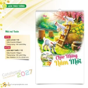 Lịch Treo Tường 2027 HT Mẫu HT51 (40 x 60cm) Quà Tặng Tri Ân Ngành Giáo Dục & Nhà Trường in logo doanh nghiệp quà tặng Tết tại Quà Tặng Giáo Dục VN