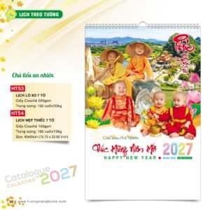 Lịch Treo Tường 2027 HT Mẫu HT53 (40 x 60cm) Quà Tặng Tri Ân Ngành Giáo Dục & Nhà Trường in logo doanh nghiệp quà tặng Tết tại Quà Tặng Giáo Dục VN