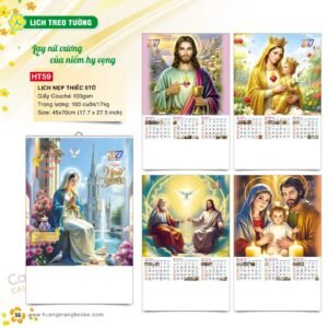 Lịch Treo Tường Nẹp Thiếc 2027 HT Mẫu HT59 (45 x 70cm) Quà Tặng Tri Ân Ngành Giáo Dục & Nhà Trường in logo doanh nghiệp quà tặng Tết tại Quà Tặng Giáo Dục VN