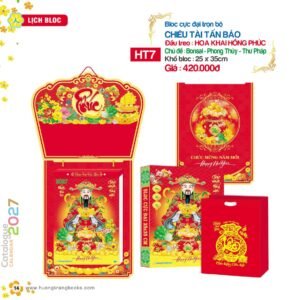 Lịch Bloc Cực Đại 2027 HT Mẫu HT7 (25 x 35cm) Quà Tặng Tri Ân Ngành Giáo Dục & Nhà Trường in logo doanh nghiệp quà tặng Tết tại Quà Tặng Giáo Dục VN